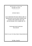 Tóm tắt Luận văn Thạc sĩ Quản trị kinh doanh: Quản trị rủi ro tín dụng trong cho vay kinh doanh tại Ngân hàng Thương mại Cổ phần Công thương Việt Nam chi nhánh Khu công nghiệp Phú Tài