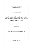 Tóm tắt Luận văn Thạc sĩ Quản trị kinh doanh: Hoàn thiện công tác xúc tiến đầu tư trực tiếp nước ngoài vào Thành phố Đà Nẵng