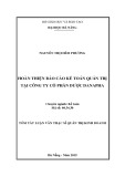 Tóm tắt Luận văn Thạc sĩ Quản trị kinh doanh: Hoàn thiện báo cáo kế toán quản trị tại Công ty CP Dược Danapha