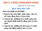 Bài giảng Bài 3: Cẳng chân bàn chân - CBG. Nguyễn Thị Thanh Phượng