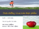 Bài giảng Dinh dưỡng và an toàn thực phẩm: Bài 0 - ThS.BS. Nguyễn Thị Hiền