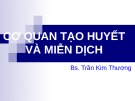 Bài giảng Cơ quan tạo huyết và miễn dịch - BS. Trần Kim Thương