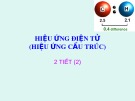 Bài giảng Hiệu ứng điện tử (hiệu ứng cấu trúc)