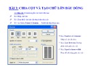 Bài giảng Microsoft Word 2003 - Bài 03: Chia cột và tạo chữ lớn đầu dòng