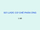 Bài giảng Sơ lược cơ chế phản ứng