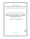 Báo cáo tổng kết đề tài khoa học cấp Bộ 2007: Nghiên cứu xây dựng danh mục các sản phẩm công nghiệp công nghệ cao của Việt Nam giai đoạn đến năm 2020