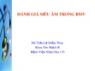 Bài giảng Đánh giá siêu âm trong BMV - BS. Trần Lệ Diễm Thúy