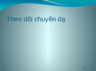 Bài giảng Theo dõi chuyển dạ