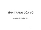 Bài giảng Tình trạng của vú - Lê Thị Yến Phi