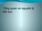 Bài giảng Tổng quan và nguyên lý hồi sức