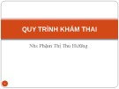 Bài giảng Quy trình khám thai - Phạm Thị Thu Hương