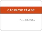 Bài giảng Các bước tắm bé