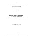 Luận án Tiến sĩ Luât học: Đổi mới tổ chức và hoạt động của cơ quan chuyên môn thuộc Ủy ban nhân dân ở Việt Nam hiện nay