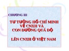 Bài giảng Tư tưởng Hồ Chí Minh: Chương 3 - Hà Tân Bình