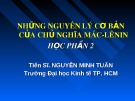 Bài giảng Những nguyên lý cơ bản của chủ nghĩa Mác - Lênin: Chương 4 - TS. Nguyễn Minh Tuấn