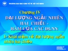 Bài giảng Lý thuyết xác suất và thống kê toán: Chương 4 - ĐH Kinh tế TP.HCM