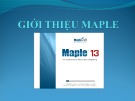 Bài giảng Maple: Bài 1 - Giới thiệu maple