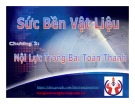 Bài giảng Sức bền vật liệu - Chương 2: Nội lực trong bài toán thanh