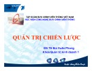 Bài giảng Quản trị chiến lược - GS.TS. Bùi Xuân Phong