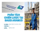 Bài thuyết trình Phân tích chiến lược giá tại Saudi Aramco