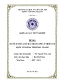 Tóm tắt Khóa luận tốt nghiệp: Di tích chùa bổ đà trong phát triển du lịch văn hóa tỉnh Bắc Giang