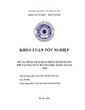 Tóm tắt Khóa luận tốt nghiệp: Phân tích hoạt động kinh doanh  xuất bản phẩm tại nhà xuất bản đại học Quốc gia Hà Nội