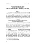 Giá trị văn hóa truyền thống của dân tộc Thái ở Tây Bắc phục vụ cho mục đích phát triển du lịch cộng đồng