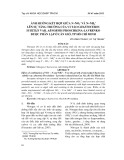 Ảnh hưởng kết hợp giữa N–No3- và N–Nh4+ lên sự tăng trưởng của vi tảo Chaetoceros subtilis var. abnormis Proschkina-Lavrenko được phân lập ở Cần Giờ, TP Hồ Chí Minh