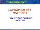 Bài giảng Lắp ráp cài đặt máy tính 1: Bài 3 - Tổng quan về máy tính