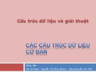 Bài giảng Cấu trúc dữ liệu và giải thuật - Chương 2: Các cấu trúc dữ liệu cơ bản