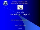 Bài giảng Nhập môn thương mại điện tử - Thái Thanh Sơn, Thái Thanh Tùng