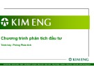 Bài giảng Chương trình phân tích đầu tư