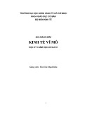 Bài giảng Kinh tế vĩ mô: Phần mở đầu - ThS. Trần Mạnh Kiên