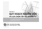 Bài giảng Lập và phân tích dự án: Chương 7 - Nguyễn Ngọc Bình Phương