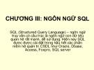 Bài giảng Hệ quản trị cơ sở dữ liệu: Chương 3 - Nguyễn Nhật Minh