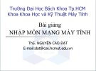 Bài giảng Nhập môn mạng máy tính - ThS. Nguyễn Cao Đạt