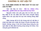 Bài giảng Vật liệu điện và cao áp: Chương 10 - Ngô Quang Ước