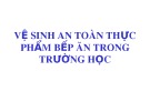 Bài giảng Vệ sinh an toàn thực phẩm bếp ăn trong trường học