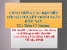 Bài thuyết trình: Gia đình và những vấn đề về gia đình