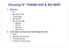 Bài giảng Kiến trúc máy tính: Chương 4 - Trần Sơn Hải