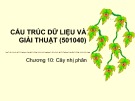 Bài giảng Cấu trúc dữ liệu và giải thuật: Chương 10 - ĐH Bách khoa TP. HCM