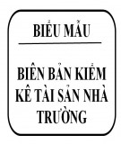 Biên bản kiểm kê tài sản nhà trường