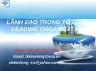 Bài giảng Lãnh đạo trong tổ chức (Leading organization) - Đỗ Tiến Long