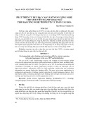 Phát triển tư duy bậc cao và kĩ năng công nghệ cho sinh viên ngành ngoại ngữ thời đại công nghệ thông tin và toàn cầu hóa