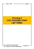 Bài giảng Lập trình hướng đối tượng: Chương 2 - Nguyễn Sơn Hoàng Quốc, ThS. Nguyễn Tấn Trần Minh Khang