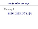 Bài giảng Nhập môn tin học - Chương 3: Biểu diên dữ liệu