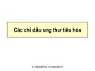 Bài giảng Các chỉ dấu ung thư tiêu hóa