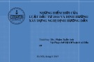 Bài giảng Những điểm mới của Luật Đầu tư 2014 và định hướng xây dựng nghị định hướng dẫn - ThS. Phạm Tuấn Anh