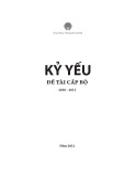 Kỷ yếu: Đề tài cấp Bộ 2010 - 2011