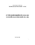 Kỷ yếu 50 năm nghiên cứu khoa học và chuyển giao công nghệ (1956 - 2006)